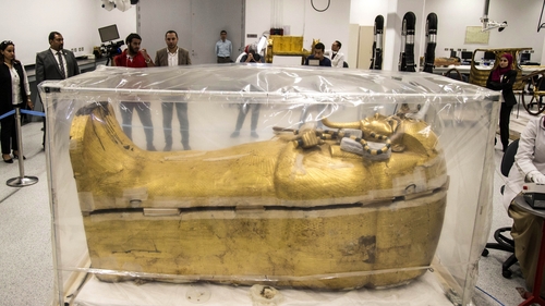 Egypt Experts Race To Restore King Tut S Golden Coffin As World S Grand Museum Nears Completion